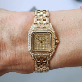 Damenuhr, Blome Preowned-Uhren Cartier Panthere Gelbgold WF3025FE